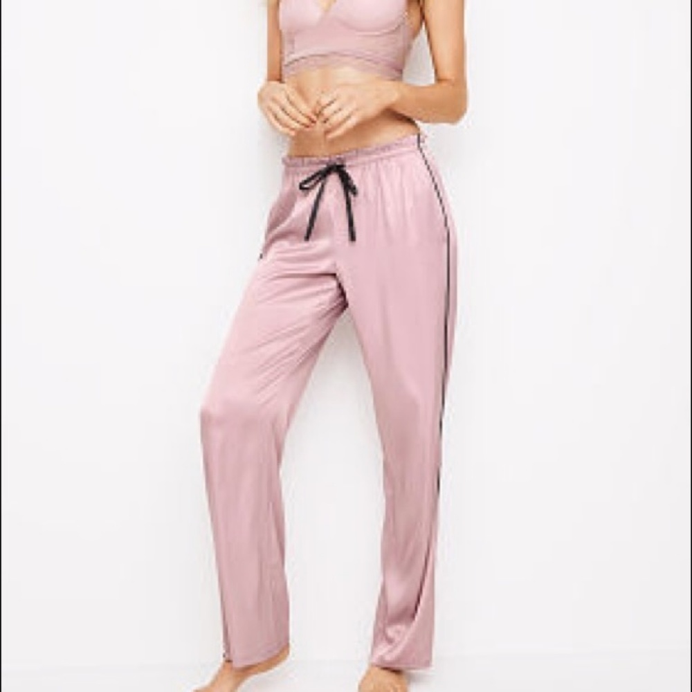 Victoria's Secret Pink Silk Pajama Pants
